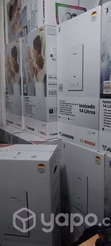 Calefon Junkers para gas natural 14 litros a pilas