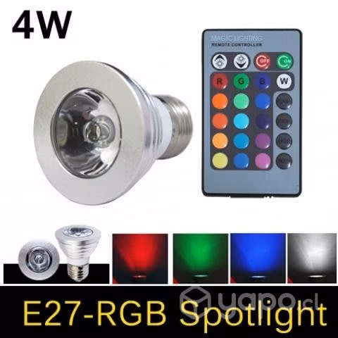 Ampolleta rgb para escritorio baja iluminacion