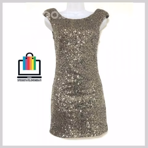 Vestido de Lentejuelas Bronce MINKPINK - Imagen 3