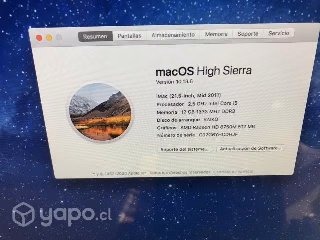 IMac (21.5-inch, Mid 2011)