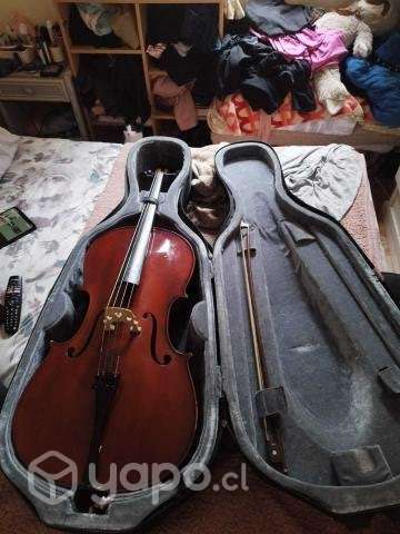 Cello 3/4 con case de viaje - Imagen 2