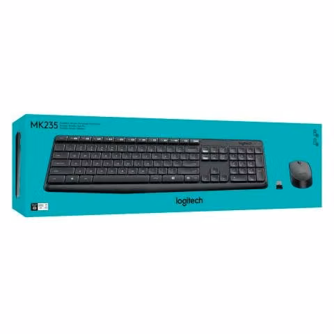 Combo Teclado y Mouse Inalambrico Logitech MK235