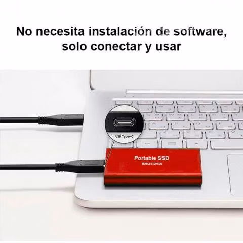 Disco Duro Externo Portátil 8tb Usb Tipo C Color R