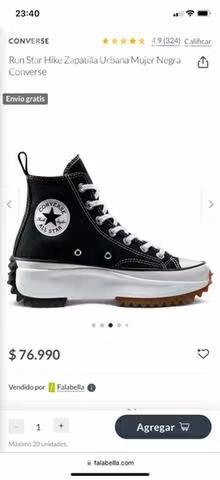 Zapatillas converse talla 38.