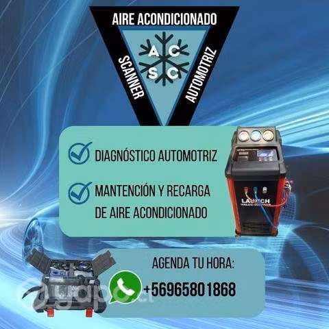 Aire acondicionado automotriz recarga refrigerante