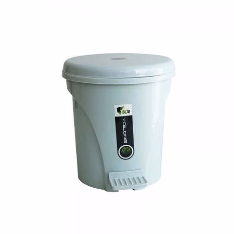 Basurero pedal hermético redondo baño cocina
