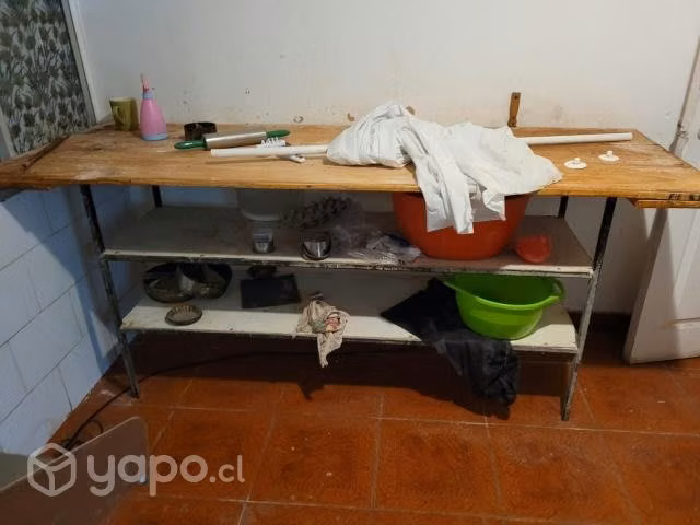 Meson madera y fierro panaderia