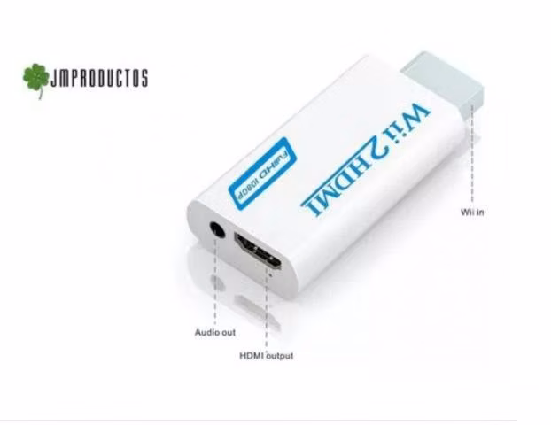 Wii 2 Hdmi Adaptador Wii Hdmi Aux 3.5 Wii2hdmi 480