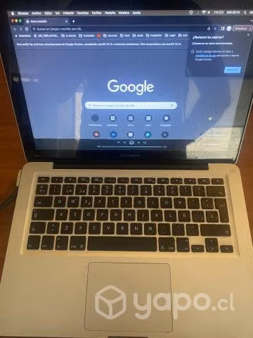 Mackbook pro 2012 funcionando