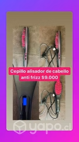 Cepillo alisador de cabello