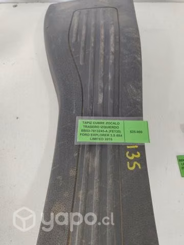 Tapiz Cubre Zocalo Tras Izq Ford Explorer 2015 3.5