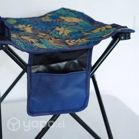 Sillas plegable para camping 6179 azul - Imagen 2