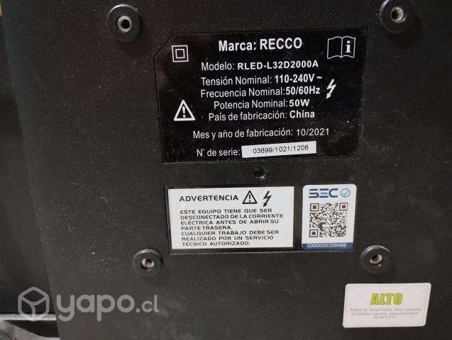 Televisión Smart tv marca Recco - Imagen 2