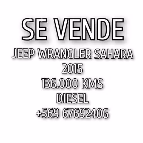 Wrangler 2015 diésel 136.000 km