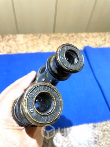 Antiguo Binoculares Audemair Franceses, De Bronce - Imagen 4