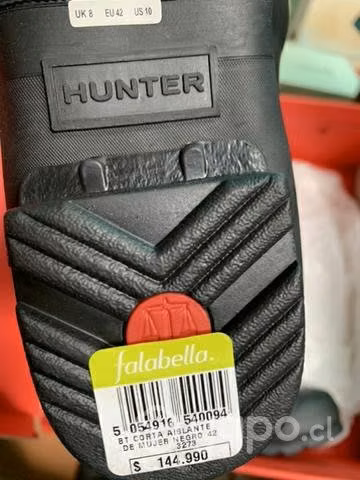 Original bota hunter negra embalada