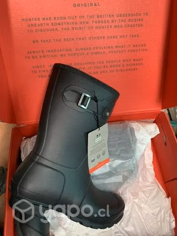 Original bota hunter negra embalada