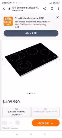 Encimera FDV deluxe vitro 77 touch
