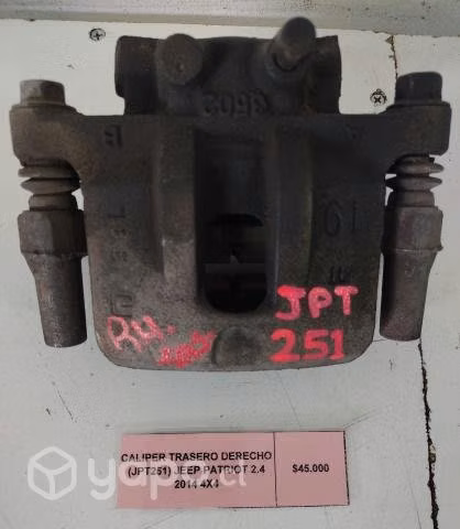 Caliper Trasero Derecho (JPT251) Jeep Patriot 2.4