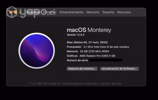 IMac Retina 5K 27 pulgadas, 2020