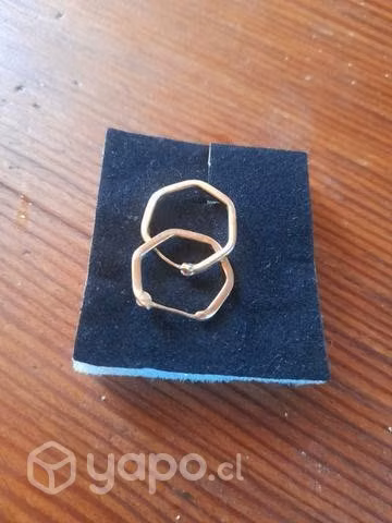Aros de oro 18 kilates