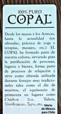 Incienso COPAL Mexicano 100% Natural
