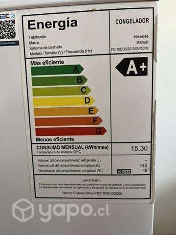 Congeladora Hisense 140 Lts - Imagen 3