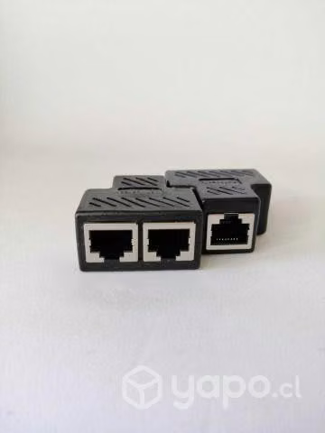 Adaptador Splitter Red Rj45 LAN Ethernet 2 Piezas - Imagen 2