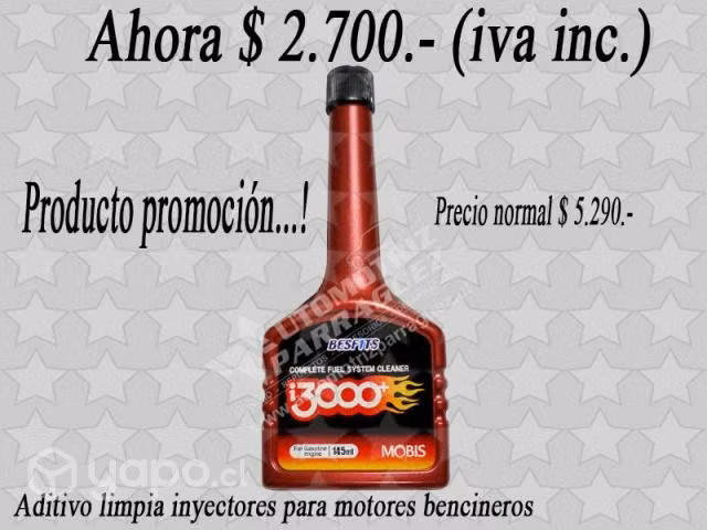 Aditivo liquido limpia inyector bencina Mobis