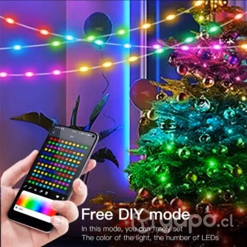 Luces led Bluetooth navidad, exterior /interior