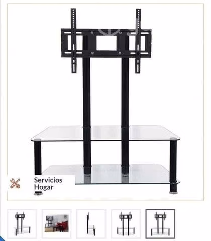 Rack para TV de vidrio templado