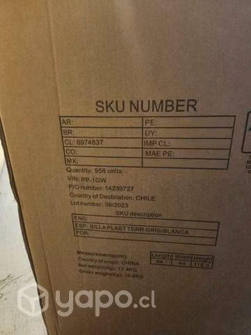 Sillas plásticas (4 unidades) - Imagen 4