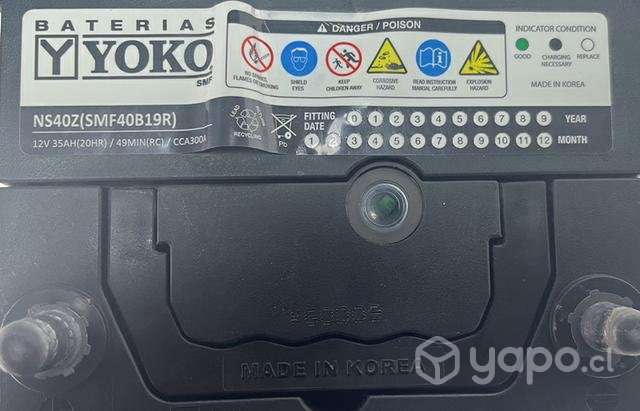 Bateria Vehiculo 12VOLT-35AMP marca Yoko - Imagen 4