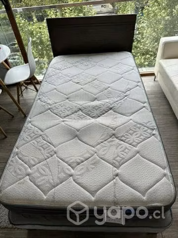 Cama 1.5 plazas con colchón