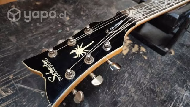 Guitarra Schecter Scorpion Deluxe Baritone Black - Imagen 2