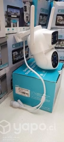 Camaras de seguridad wifi doble lente