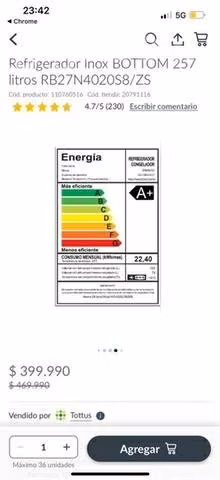 Refrigerador Samsung 275lt No Frost