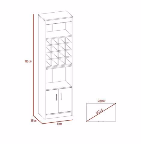 Mueble bar alto - Imagen 4