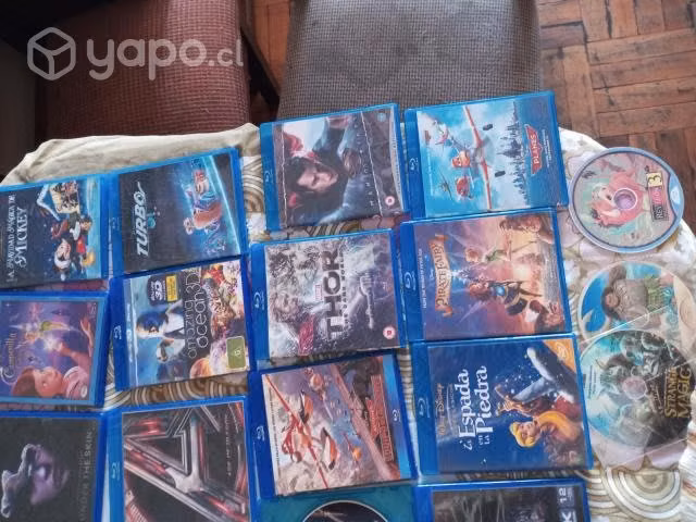 25 DVD Blu Ray dibujos animados y peliculas