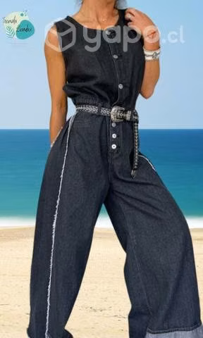 Enterito de mezclilla Boho Talla única Oversize - Imagen 5