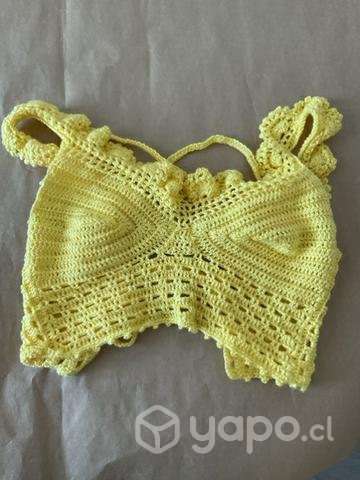 Top crochet amarillo - Imagen 2