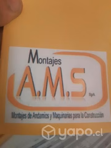 Arriendo andamios Colgate y montacargas