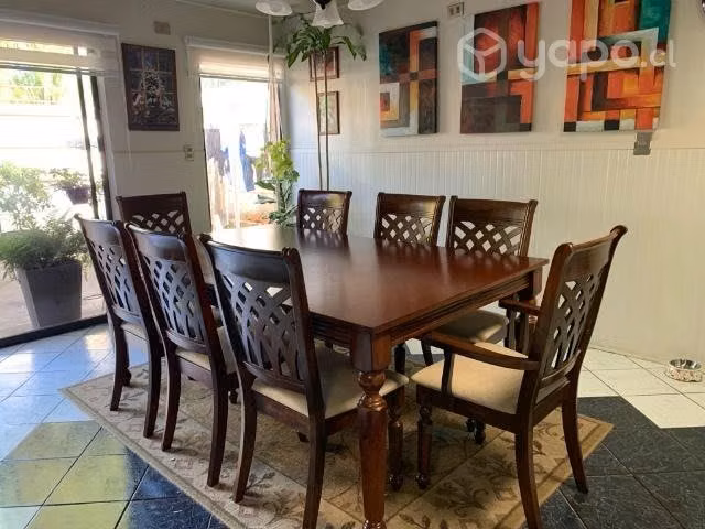 Impecable comedor CIC 8 personas extensible