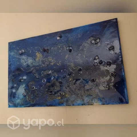 Cuadro de Resina Decorativo con incrustaciones