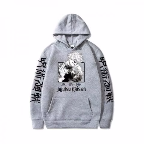 Poleron Jujutsu Kaisen Saturo Gojo Gris