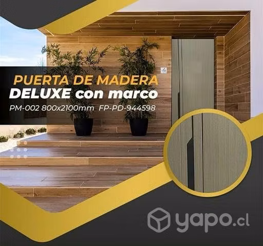 Hermosa Puerta de Madera DELUXE