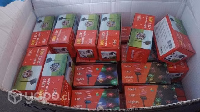 Lote de 35 cajas de luces solares