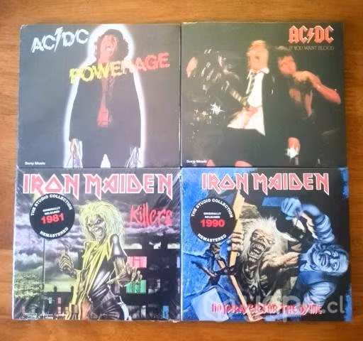 CDs Iron Maiden y Ac Dc