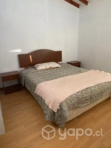 Cama Americana 2 Plazas + Veladores + Respal