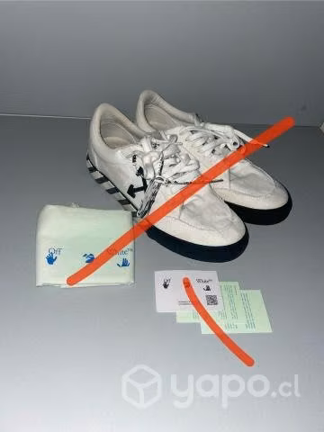 Zapatillas Off White Vulc Low White Black
